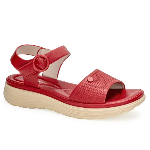 Platanitos Rojo de Mujer modelo Sandalia Dama Sct Mali rojos rojas roja sintéticos mujer 2025041417374253127 Sintético Sintético