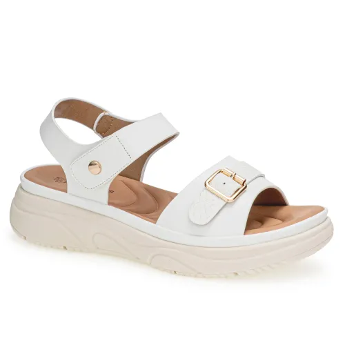 Platanitos Blanco de Mujer modelo Sandalia Dama Sct Guam blancos sintéticos mujer 2025041417374253379 Sintético Sintético