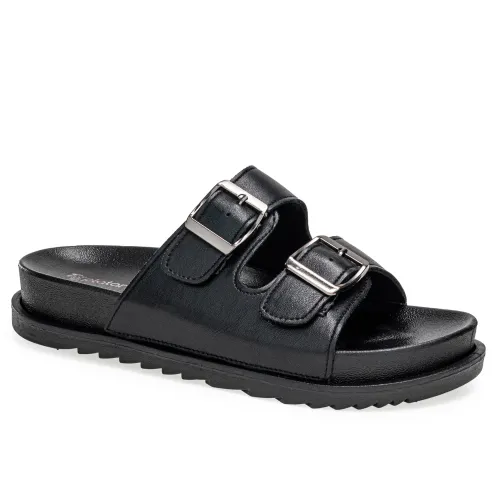 Platanitos Negro de Mujer modelo Sandalia Dama S Bromel negros sintéticos mujer 2025041417374253613 Sintético Sintético