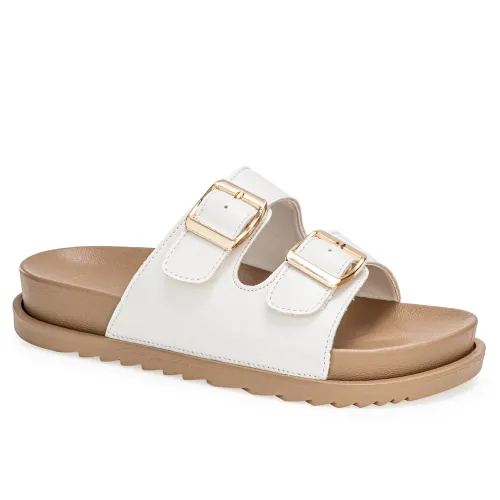 Platanitos Blanco de Mujer modelo Sandalia Dama S Bromel blancos sintéticos mujer 2025041417374253649 Sintético Sintético