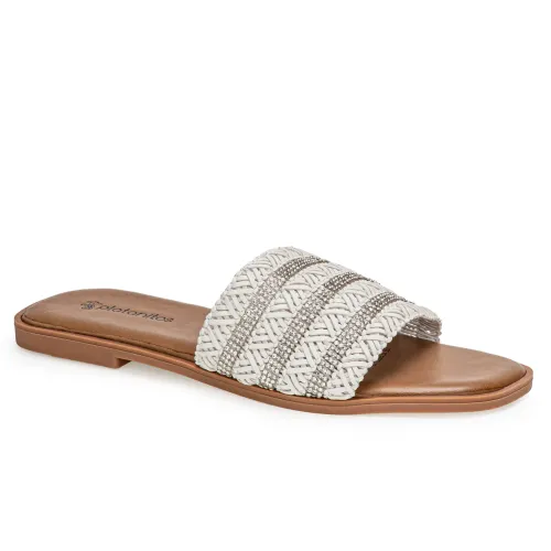Platanitos Blanco de Mujer modelo Sandalia Dama Sf Firsty blancos sintéticos mujer 2025041421011056561 Sintético Sintético