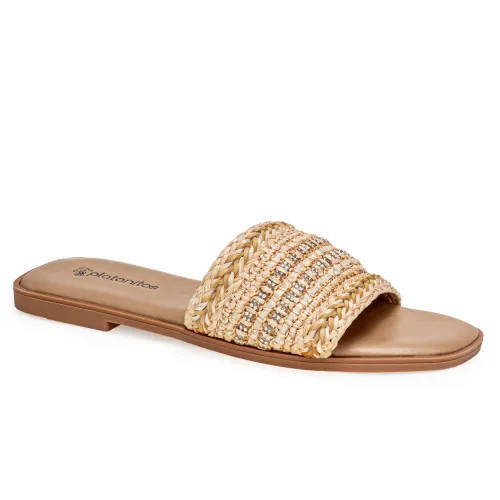 Platanitos Beige de Mujer modelo Sandalia Dama Sf Teen beiges sintéticos mujer 2025041421011056615 Sintético Sintético
