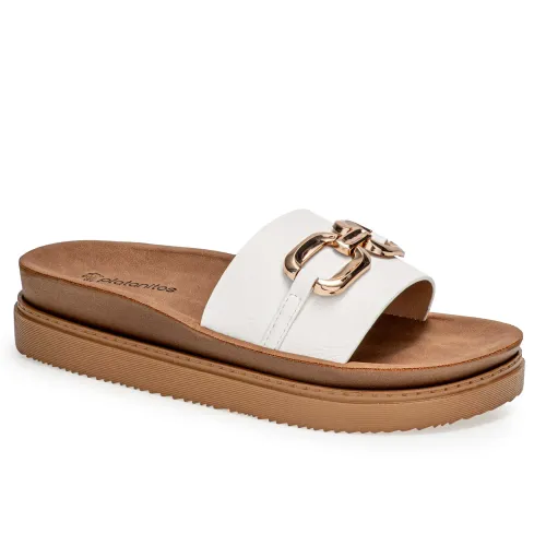 Platanitos Blanco de Mujer modelo Sandalia Dama S Luna blancos sintéticos mujer 2025041421011056699 Sintético Sintético