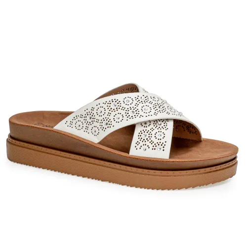 Platanitos Blanco de Mujer modelo Sandalia Dama S Leita blancos sintéticos mujer 2025041421011056717 Sintético Sintético