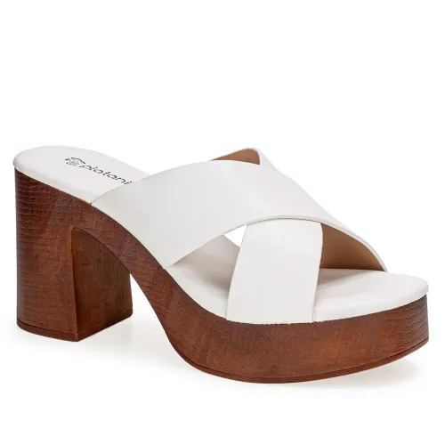 Platanitos Blanco de Mujer modelo Sandalia Dama Sp Plum blancos sintéticos mujer 2025041421011056810 Sintético Sintético