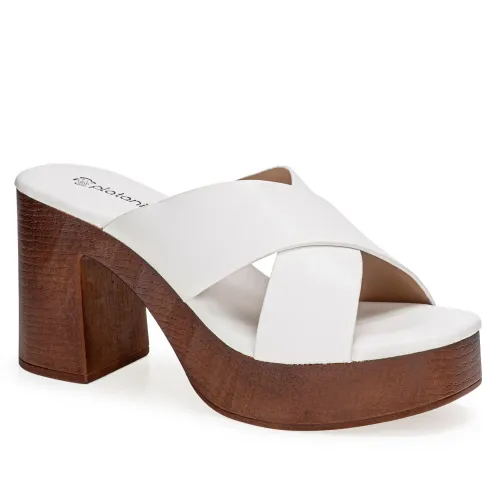 Platanitos Blanco de Mujer modelo Sandalia Dama Sp Plum blancos sintéticos mujer 2025041421011056810 Sintético Sintético