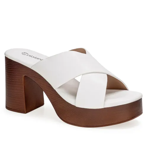 Platanitos Blanco de Mujer modelo Sandalia Dama Sp Plum blancos sintéticos mujer 2025041421011056810 Sintético Sintético