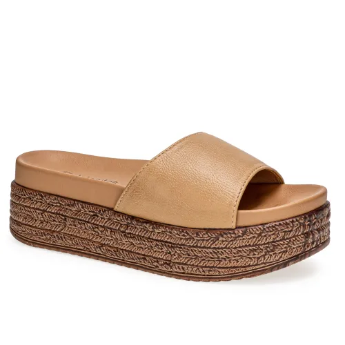 Platanitos Beige de Mujer modelo Sandalia Dama S Suny pieles sintéticos mujer 2025041421011056883 Sintético Sintético