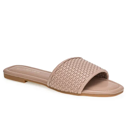 Platanitos Beige de Mujer modelo Sandalia Dama Sf Anga beiges sintéticos mujer 2025041515514349707 Sintético Sintético