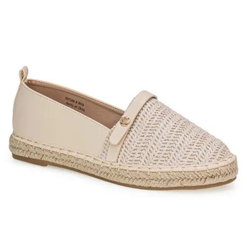 Platanitos Beige de Mujer modelo Alpargata Dama A Rhia beiges sintéticos mujer 2025041515514350031 Sintético Sintético