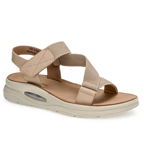Platanitos Beige de Mujer modelo Sandalia Dama S Isis sintéticos mujer 2025042121052494209 Sintético Sintético