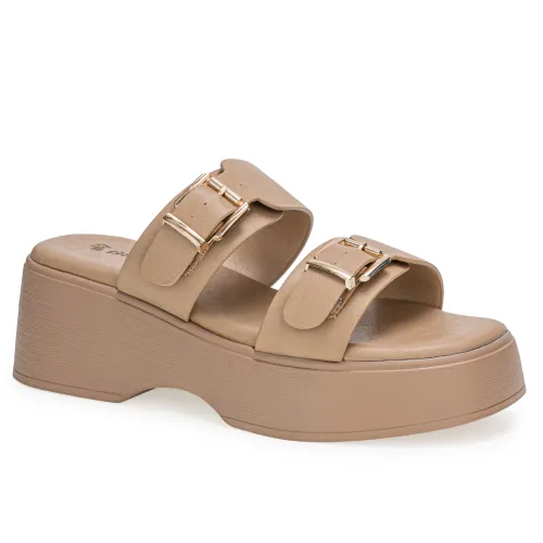 Platanitos Beige de Mujer modelo Sandalia Dama S Pame beiges sintéticos mujer 2025042121052495189 Sintético Sintético