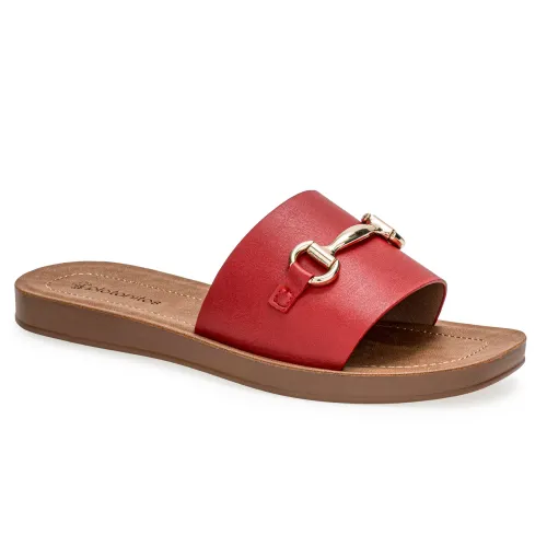 Platanitos Rojo de Mujer modelo Sandalia Dama Sf Luli rojos rojas roja sintéticos mujer 2025042121052495333 Sintético Sintético