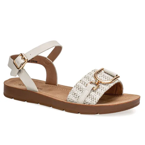 Platanitos Blanco de Mujer modelo Sandalia Dama Sf Isla blancos sintéticos mujer 2025042121052495748 Sintético Sintético
