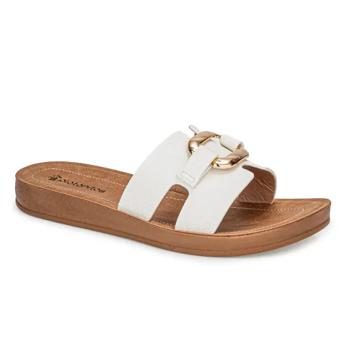 Platanitos Blanco de Mujer modelo Sandalia Dama Sf Mael blancos sintéticos mujer 2025042121052495892 Sintético Sintético