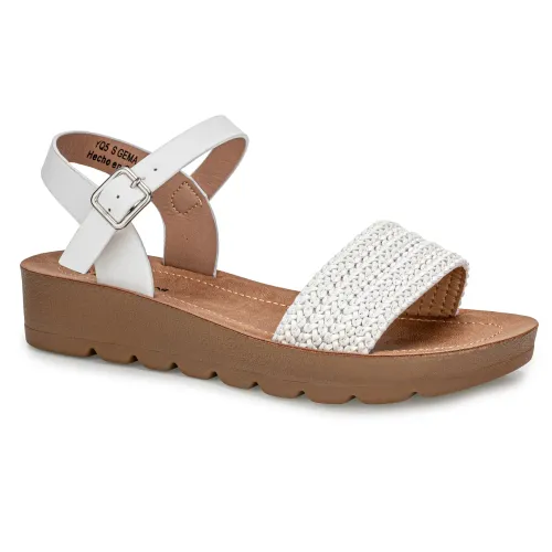Platanitos Blanco de Mujer modelo Sandalia Dama S Gema blancos sintéticos mujer 2025042121052496019 Sintético Sintético