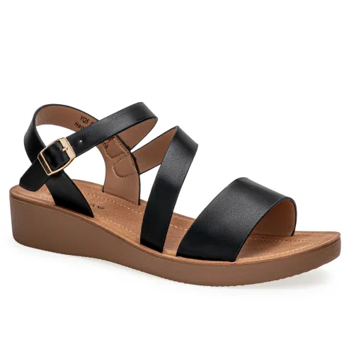 Platanitos Negro de Mujer modelo Sandalia Dama Sw 9h02 negros sintéticos mujer 2025042121052496056 Sintético Sintético