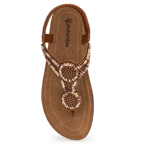 Platanitos Sandalia Dama Sf Beads