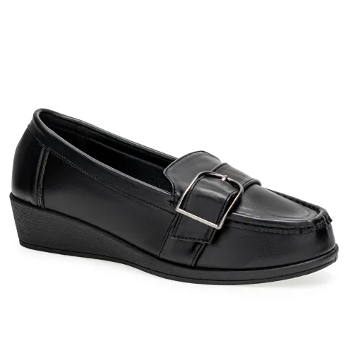 Platanitos Negro de Mujer modelo Mocasin Dama Mw Magi negros sintéticos mujer 2025042121052496381 Sintético Sintético