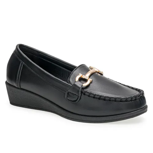 Platanitos Negro de Mujer modelo Mocasin Dama Mw Kajun negros sintéticos mujer 2025042121052496399 Sintético Sintético