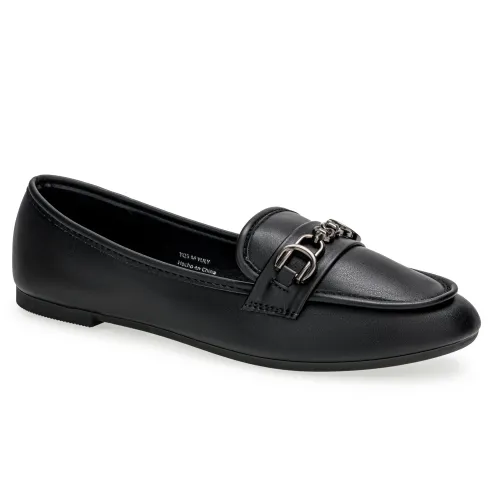Platanitos Negro de Mujer modelo Mocasin Dama M Yuly negros sintéticos mujer 2025042121052496651 Sintético Sintético