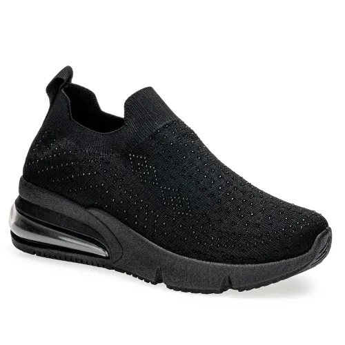 Platanitos Negro de Mujer modelo Zapatilla Dama Zf Run negros sintéticos mujer 2025042121052496669 Sintético Sintético