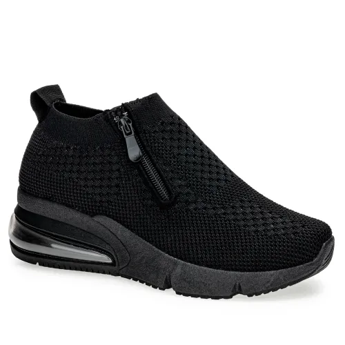 Platanitos Negro de Mujer modelo Zapatilla Dama Zf Gabriela negros sintéticos mujer 2025042121052496705 Sintético Sintético