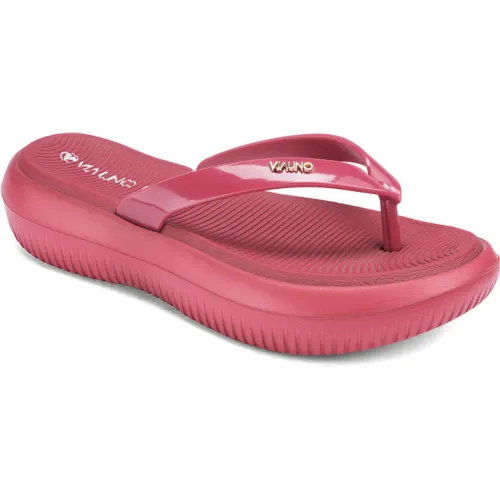 VIA UNO Rojo de Mujer modelo Sandalia Cuña Mujer Bella rojos rojas roja mujer 2025042214380862247 EVA Eva