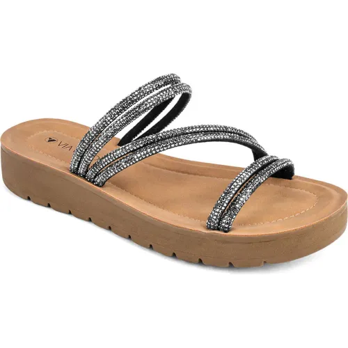 VIA UNO Negro de Mujer modelo Sandalia Cuña Mujer Lc054201 negros mujer 2025042214380862489 PU PU