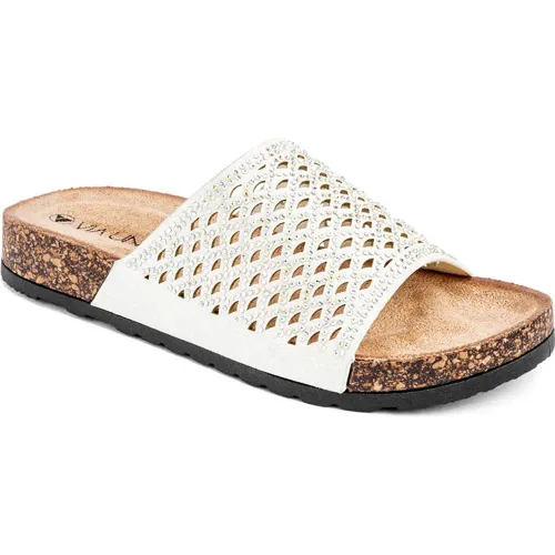 VIA UNO Plateado de Mujer modelo Sandalia Cuña Mujer Lc054938 plateados textiles mujer 2025042214380862579 Textil Pvc