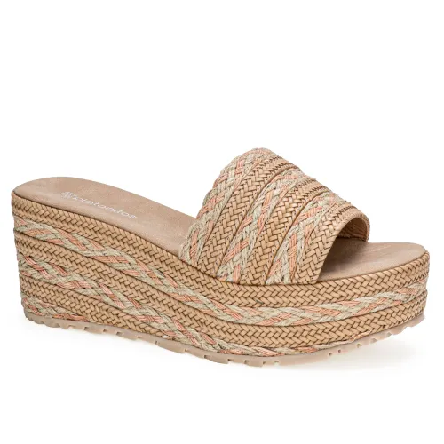 Platanitos Beige de Mujer modelo Sandalia Dama S 0764-1 beiges sintéticos mujer 2025042313121229748 Sintético Sintético