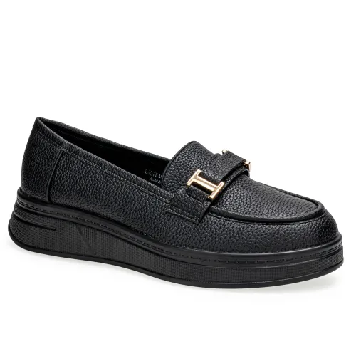 Platanitos Negro de Mujer modelo Mocasin Dama M Yayo negros sintéticos mujer 2025042313121229802 Sintético Sintético