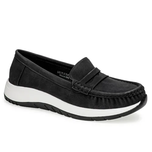 Platanitos Negro de Mujer modelo Mocasin Dama M Trini negros sintéticos mujer 2025042313121229820 Sintético Sintético