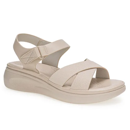 Platanitos Beige de Mujer modelo Sandalia Dama Sct Glys beiges sintéticos mujer 2025042313121230018 Sintético Sintético