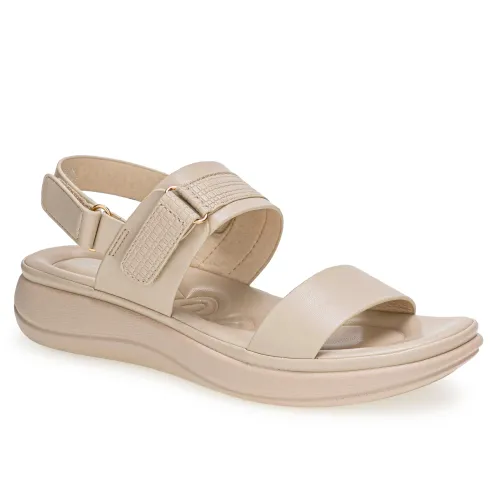 Platanitos Beige de Mujer modelo Sandalia Dama Sct Isa beiges sintéticos mujer 2025042313121230108 Sintético Sintético