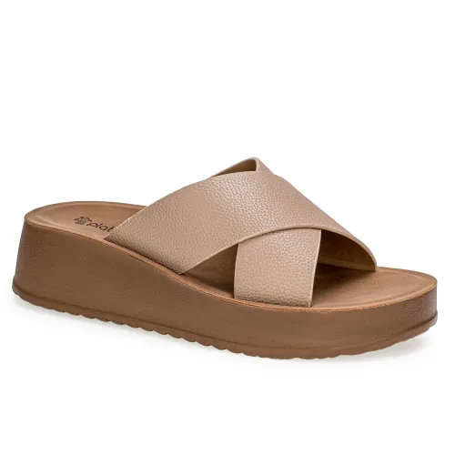Platanitos Beige de Mujer modelo Sandalia Dama S Wixxy pieles sintéticos mujer 2025042319455936845 Sintético Sintético