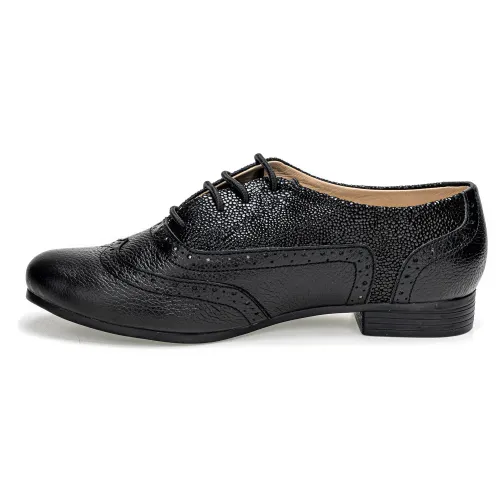 PAR&SS Zapato Oxford De Cuero Mujer Ka25q1-Candy