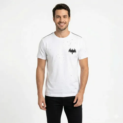 Polo Batman Manga Corta Hombre Batman Dcb-161 color blanco | Platanitos