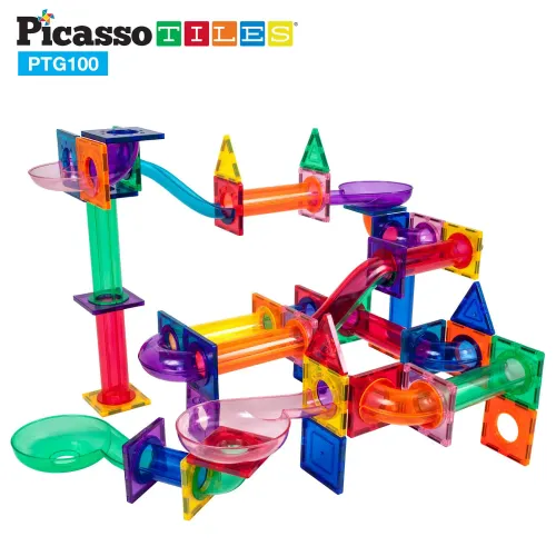 PICASSO TILES Bloques Magnéticos Pista De Canicas De 100 Piezas