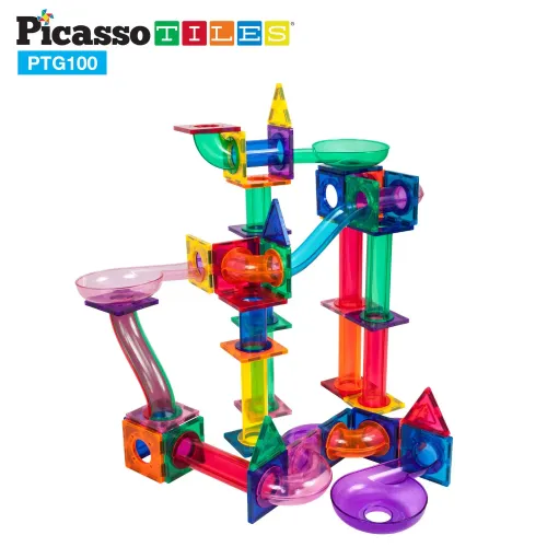 PICASSO TILES Bloques Magnéticos Pista De Canicas De 100 Piezas