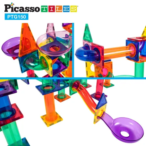 PICASSO TILES Bloques Magnéticos Pista De Canicas De 150 Piezas