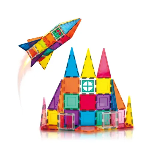 PICASSO TILES Juego De Bloques De Construcción Magnéticos, Modelo Cohete De 36 Piezas