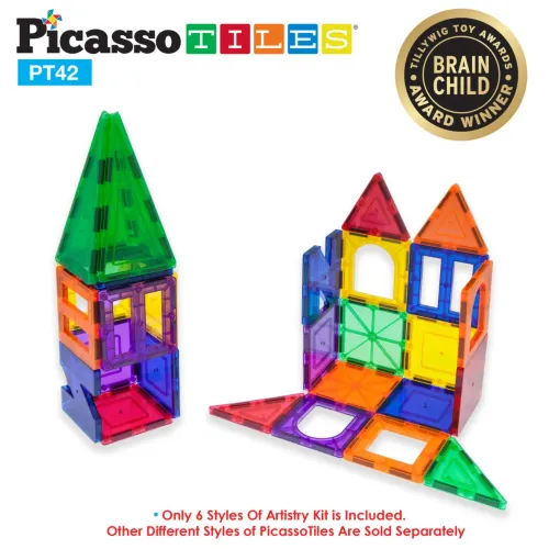 PICASSO TILES  modelo Juego De Bloques De Construcción Magnéticos De 42 Piezas 2025050219334412077  