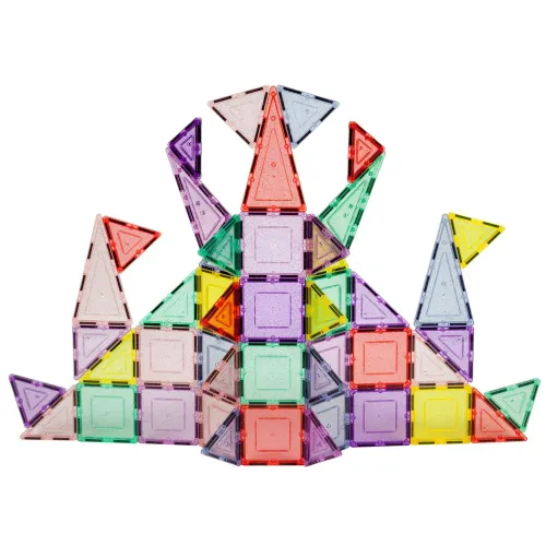 PICASSO TILES Bloques Magnéticos De Colores Pasteles Y Glitter De 48 Piezas