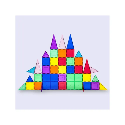 PICASSO TILES Juego De Bloques De Construcción Magnéticos De 61 Piezas Con Bolsa Para Guardar