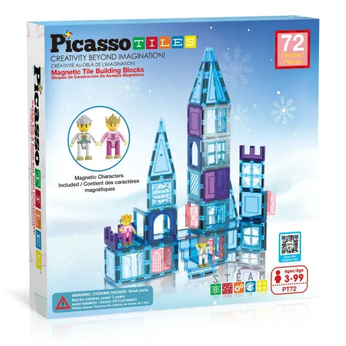 PICASSO TILES  modelo Set De Bloques Magnéticos Castillo De Hielo Con Princesa De 72 Piezas 2025050219334412092  