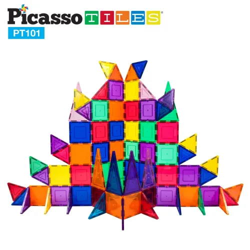 PICASSO TILES Juego De Bloques De Construcción Magnéticos De 101 Piezas
