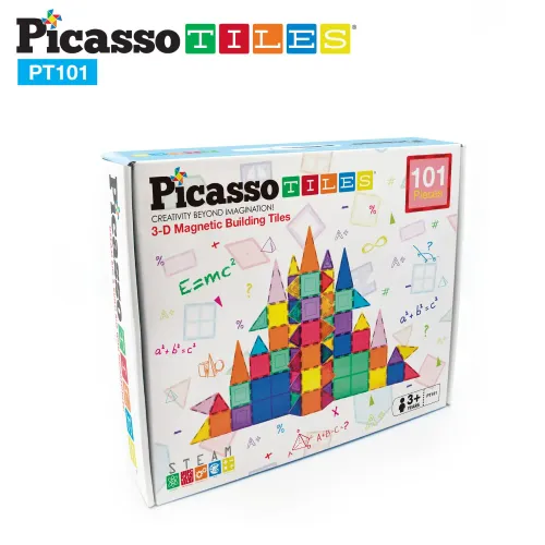 PICASSO TILES Juego De Bloques De Construcción Magnéticos De 101 Piezas