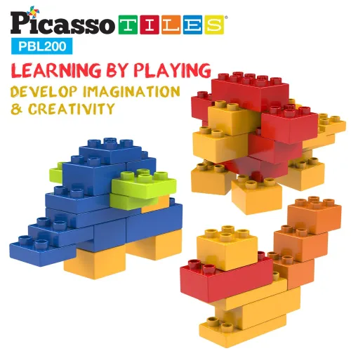 PICASSO TILES Kit De 200 Bloques De Construcción Grandes