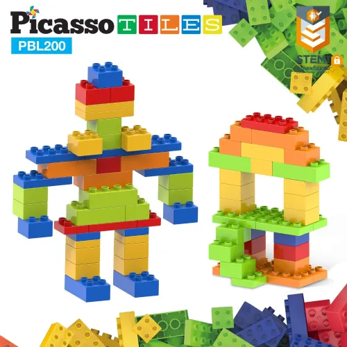 PICASSO TILES Kit De 200 Bloques De Construcción Grandes